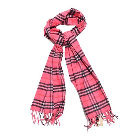 pink burberry vintage fringe scarf|pink burberry scarf sale.